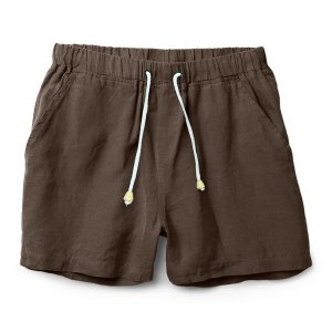 Bermuda De Linho Premium Masculina Marrom
