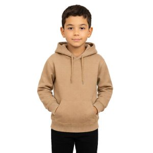Blusa De Moletom Infantil Canguru Pa 50/50 Bege