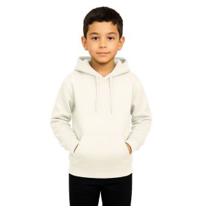 Blusa De Moletom Infantil Canguru Pa 50/50 Off White