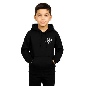 Blusa De Moletom Infantil Pa 50/50 Canguru Preto - Personalizado