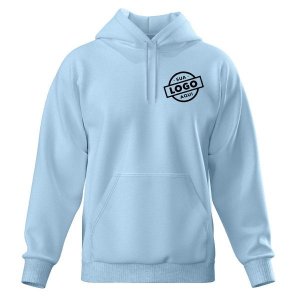 Blusa De Moletom Masculina Canguru Pa 50/50 Azul Bebe - Personalizado