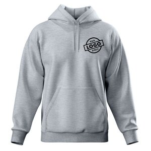 Blusa De Moletom Masculina Canguru Pa 50/50 Cinza - Personalizado