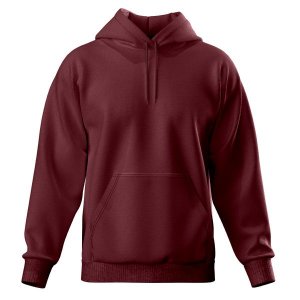 Blusa De Moletom Masculina Canguru Pa 50/50 Vinho
