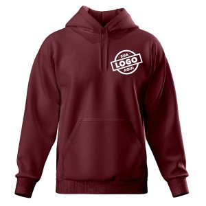 Blusa De Moletom Masculina Canguru Pa 50/50 Vinho - Personalizado
