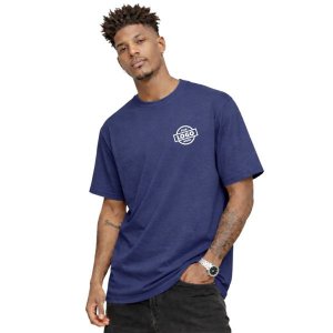 Camiseta Basica Masculina 100% Algodão Fio 30.1 Azul Marinho - Personalizada