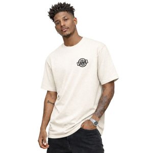 Camiseta Basica Masculina 100% Algodão Fio 30.1 Off White - Personalizada
