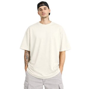 Camiseta Oversized 100% Algodão Fio 30.1 Masculina Off White