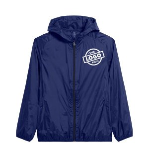 Jaqueta Corta Vento Masculina Tactel Impermeável Azul Marinhho - Personalizada