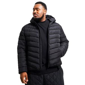 Jaqueta Puffer Bobojaco Masculina Plus Size Preta
