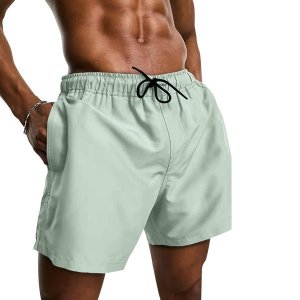 Short Tactel Com Elastano Masculino Cinza