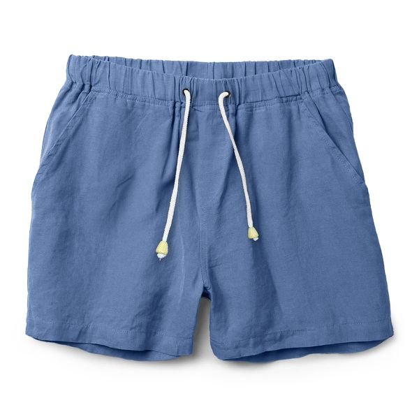 Bermuda De Linho Premium Masculina Azul Ceu