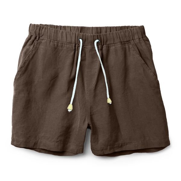Bermuda De Linho Premium Masculina Marrom