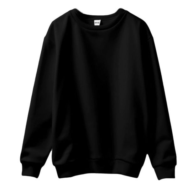Blusa De Moletom Masculina Gola Careca Pa 50/50 Preto