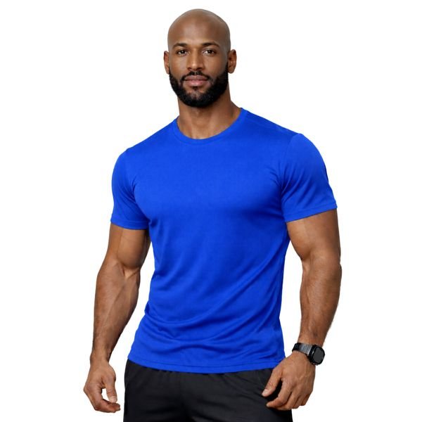 Camiseta Dry Fit Masculina Azul Royal
