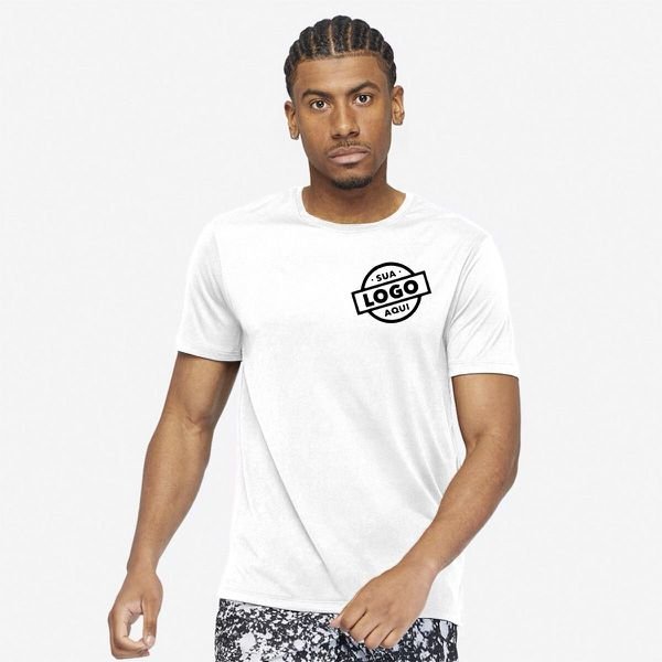 Camiseta Dry Fit Masculina Branca - Personalizado