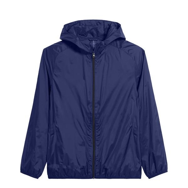 Jaqueta Corta Vento Masculina Tactel Impermeável Azul Marinhho