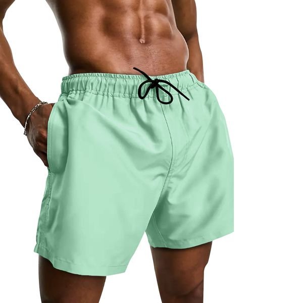 Short Tactel Com Elastano Masculino Verde Agua